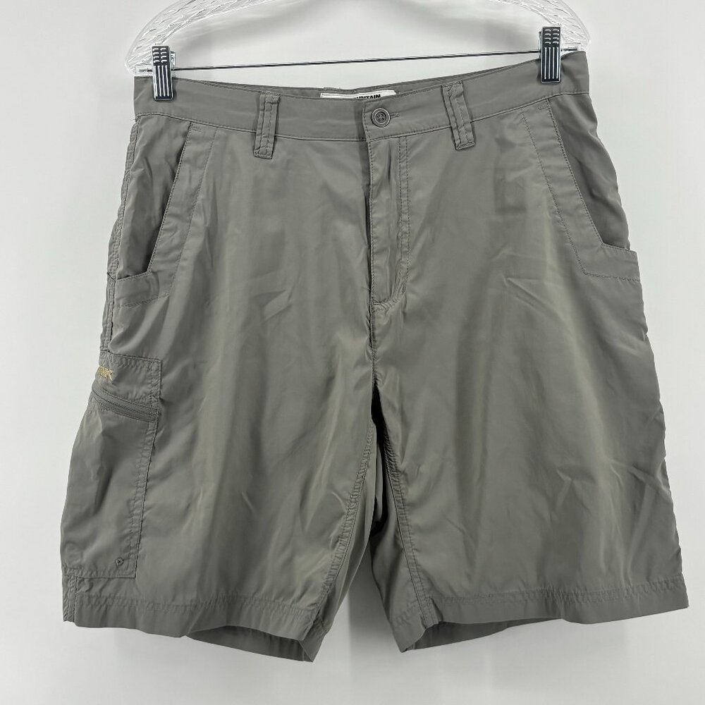 Mountain Khakis Mens Gray Relaxed Fit 9 in Inseam‎ Performance Shorts Size 33